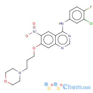 CAS No:267243-64-1 4-Quinazolinamine,N-(3-chloro-4-fluorophenyl)-7-[3-(4-morpholinyl)propoxy]-6-nitro-