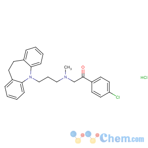 CAS No:26786-32-3 1-(4-chlorophenyl)-2-[3-(5,<br />6-dihydrobenzo[b][1]benzazepin-11-yl)propyl-methylamino]ethanone