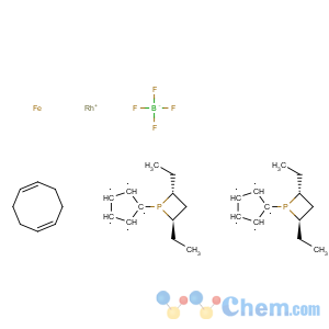 CAS No:268220-96-8 (+)-1,1'-Bis((2R,4R)-2,4-diethylphosphotano)ferrocene(1,5-cyclooctadiene) rhodium(I) tetrafluoroborate