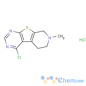 CAS No:26830-30-8 4-chloro-7-methyl-6,8-dihydro-5H-pyrido[2,3]thieno[2,<br />4-d]pyrimidine