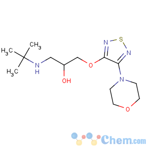 CAS No:26839-75-8 (2S)-1-(tert-butylamino)-3-[(4-morpholin-4-yl-1,2,<br />5-thiadiazol-3-yl)oxy]propan-2-ol