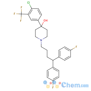 CAS No:26864-56-2 1-[4,<br />4-bis(4-fluorophenyl)butyl]-4-[4-chloro-3-(trifluoromethyl)phenyl]<br />piperidin-4-ol