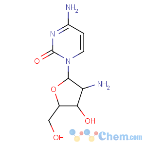 CAS No:26889-42-9 4-amino-1-[(2R,3R,4S,<br />5R)-3-amino-4-hydroxy-5-(hydroxymethyl)oxolan-2-yl]pyrimidin-2-one
