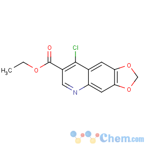 CAS No:26893-17-4 ethyl 8-chloro-[1,3]dioxolo[4,5-g]quinoline-7-carboxylate