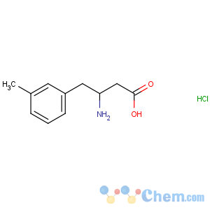 CAS No:269398-82-5 (3R)-3-amino-4-(3-methylphenyl)butanoic acid