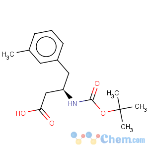 CAS No:269398-83-6 BOC-(R)-3-AMINO-4-(3-METHYL-PHENYL)-BUTYRIC ACID