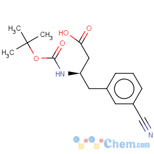 CAS No:269726-83-2 Benzenebutanoic acid, 3-cyano-b-[[(1,1-dimethylethoxy)carbonyl]amino]-,(bR)-