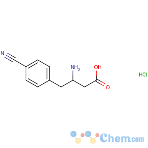 CAS No:269726-85-4 (3R)-3-amino-4-(4-cyanophenyl)butanoic acid