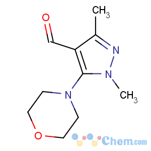 CAS No:26990-69-2 1,3-dimethyl-5-morpholin-4-ylpyrazole-4-carbaldehyde
