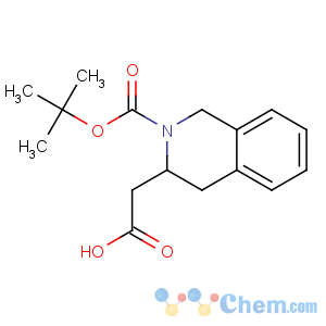 CAS No:270062-98-1 2-[(3S)-2-[(2-methylpropan-2-yl)oxycarbonyl]-3,<br />4-dihydro-1H-isoquinolin-3-yl]acetic acid