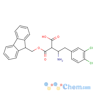 CAS No:270063-52-0 (2S)-3-amino-4-(3,<br />4-dichlorophenyl)-2-(9H-fluoren-9-ylmethoxycarbonyl)butanoic acid