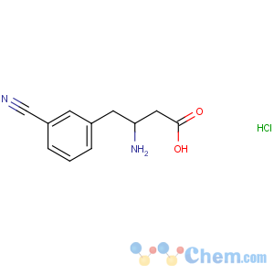 CAS No:270065-85-5 (3S)-3-amino-4-(3-cyanophenyl)butanoic acid