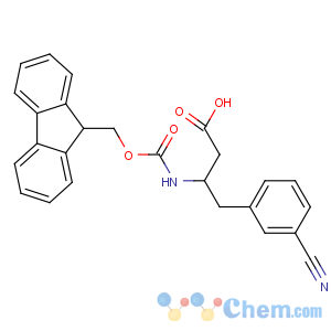 CAS No:270065-87-7 (3S)-4-(3-cyanophenyl)-3-(9H-fluoren-9-ylmethoxycarbonylamino)butanoic<br />acid