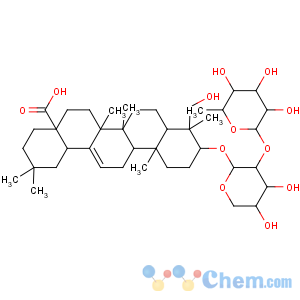 CAS No:27013-91-8 Olean-12-en-28-oicacid, 3-[[2-O-(6-deoxy-a-L-mannopyranosyl)-a-L-arabinopyranosyl]oxy]-23-hydroxy-, (3b,4a)-