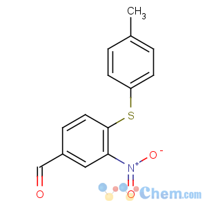 CAS No:270262-89-0 4-(4-methylphenyl)sulfanyl-3-nitrobenzaldehyde