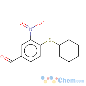 CAS No:270262-95-8 Benzaldehyde,4-(cyclohexylthio)-3-nitro-