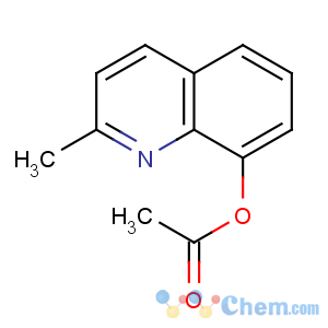 CAS No:27037-61-2 8-Quinolinol,2-methyl-, 8-acetate