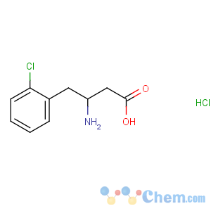 CAS No:270596-36-6 (3S)-3-amino-4-(2-chlorophenyl)butanoic acid