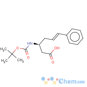 CAS No:270596-44-6 5-Hexenoic acid,3-[[(1,1-dimethylethoxy)carbonyl]amino]-6-phenyl-, (3S)-