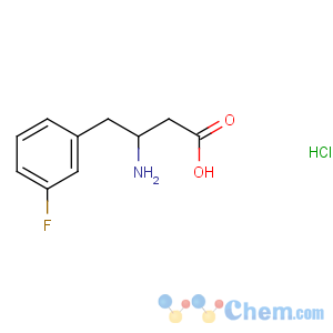 CAS No:270596-50-4 (3S)-3-amino-4-(3-fluorophenyl)butanoic acid