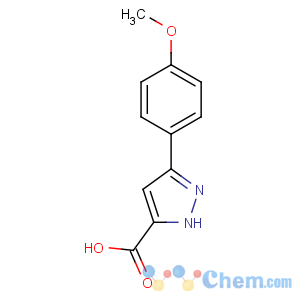 CAS No:27069-16-5 3-(4-methoxyphenyl)-1H-pyrazole-5-carboxylic acid
