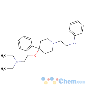 CAS No:27112-37-4 N-[2-[4-[2-(diethylamino)ethoxy]-4-phenylpiperidin-1-yl]ethyl]aniline