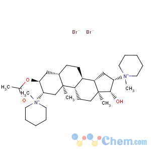 CAS No:27115-86-2 Piperidinium, 1,1'-[(2b,3a,5a,16b,17b)-3-(acetyloxy)-17-hydroxyandrostane-2,16-diyl]bis[1-methyl-,dibromide (9CI)