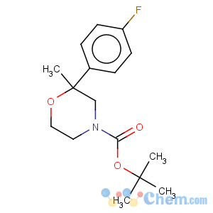 CAS No:271245-36-4 4-Morpholinecarboxylicacid, 2-(4-fluorophenyl)-2-methyl-, 1,1-dimethylethyl ester