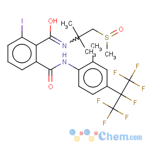 CAS No:272451-69-1 N~1~-[4-(1,1,1,2,3,3,3-heptafluoropropan-2-yl)-2-methylphenyl]-3-iodo-N~2~-[2-methyl-1-(methylsulfinyl)propan-2-yl]benzene-1,2-dicarboxamide