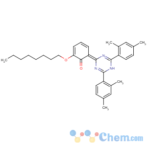CAS No:2725-22-6 6-[2,6-bis(2,4-dimethylphenyl)-1H-1,3,<br />5-triazin-4-ylidene]-2-octoxycyclohexa-2,4-dien-1-one