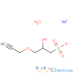CAS No:272769-92-3 1-Propanesulfonic acid,2-hydroxy-3-(2-propyn-1-yloxy)-, sodium salt, hydrate (1:1:1)