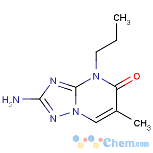 CAS No:27277-00-5 2-amino-6-methyl-4-propyl-[1,2,4]triazolo[1,5-a]pyrimidin-5-one