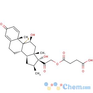 CAS No:27297-42-3 Pregna-1,4-diene-3,20-dione,21-(3-carboxy-1-oxopropoxy)-9-fluoro-11,17-dihydroxy-16-methyl-, (11b,16b)-