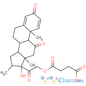 CAS No:27303-92-0 4-[2-[(8S,9S,10R,13S,14S,16S,17R)-17-hydroxy-10,13,16-trimethyl-3,<br />11-dioxo-6,7,8,9,12,14,15,<br />16-octahydrocyclopenta[a]phenanthren-17-yl]-2-oxoethoxy]-4-oxobutanoic<br />acid