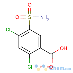 CAS No:2736-23-4 2,4-dichloro-5-sulfamoylbenzoic acid