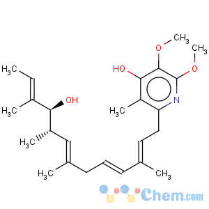 CAS No:2738-64-9 4-Pyridinol,2-[(2E,5E,7E,9R,10R,11E)-10-hydroxy-3,7,9,11-tetramethyl-2,5,7,11-tridecatetraen-1-yl]-5,6-dimethoxy-3-methyl-