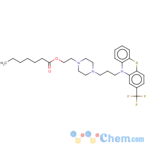 CAS No:2746-81-8 Heptanoic acid,2-[4-[3-[2-(trifluoromethyl)-10H-phenothiazin-10-yl]propyl]-1-piperazinyl]ethylester