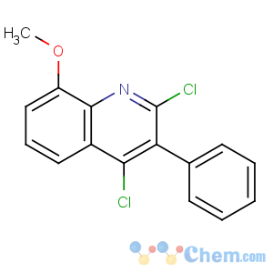 CAS No:274691-33-7 Quinoline,2,4-dichloro-8-methoxy-3-phenyl-