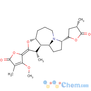 CAS No:27495-40-5 2(5H)-Furanone,5-[(1S,3aR,8S,10aS,10bR)-decahydro-1-methyl-8-[(2S,4S)-tetrahydro-4-methyl-5-oxo-2-furanyl]-2H-furo[3,2-c]pyrrolo[1,2-a]azepin-2-ylidene]-4-methoxy-3-methyl-,(5Z)-