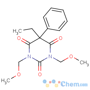 CAS No:27511-99-5 5-ethyl-1,3-bis(methoxymethyl)-5-phenyl-1,3-diazinane-2,4,6-trione