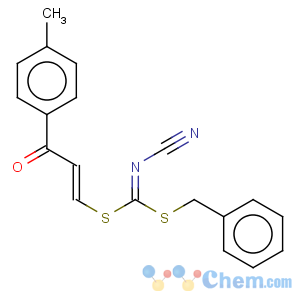 CAS No:275370-80-4 Carbonimidodithioicacid, cyano-, 3-(4-methylphenyl)-3-oxo-1-propenyl phenylmethyl ester (9CI)