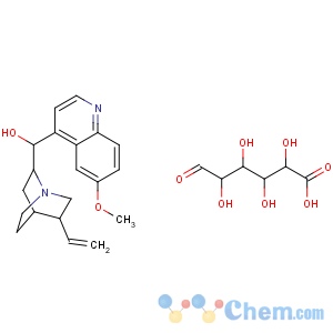 CAS No:27555-34-6 (S)-[(2R,<br />5R)-5-ethenyl-1-azabicyclo[2.2.2]octan-2-yl]-(6-methoxyquinolin-4-yl)<br />methanol