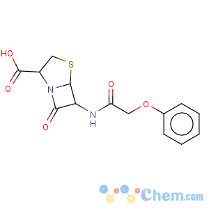 CAS No:27565-67-9 (6r)-3,3-didemethyl-6-[(phenoxyacetyl)amino]penicillanic acid