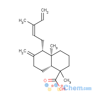 CAS No:2761-77-5 1-Naphthalenecarboxylicacid, decahydro-1,4a-dimethyl-6-methylene-5-(3-methyl-2,4-pentadienyl)-,(1S,4aR,5S,8aR)-