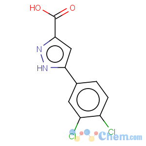 CAS No:276684-04-9 1H-Pyrazole-3-carboxylicacid, 5-(3,4-dichlorophenyl)-