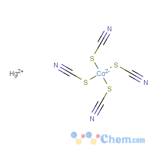 CAS No:27685-51-4 mercury(2+) tetrakis(thiocyanato-N)cobaltate(2-)