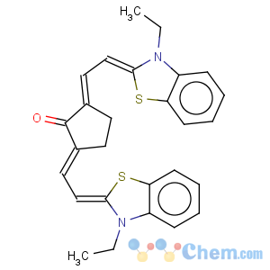 CAS No:27714-24-5 Cyclopentanone,2,5-bis[2-(3-ethyl-2(3H)-benzothiazolylidene)ethylidene]-