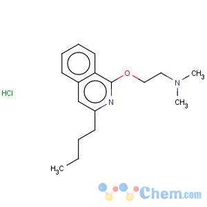 CAS No:2773-92-4 Ethanamine,2-[(3-butyl-1-isoquinolinyl)oxy]-N,N-dimethyl-, hydrochloride (1:1)