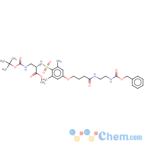 CAS No:277316-24-2 L-Alanine,3-[[(1,1-dimethylethoxy)carbonyl]amino]-N-[[2,6-dimethyl-4-[4-oxo-4-[[2-[[(phenylmethoxy)carbonyl]amino]ethyl]amino]butoxy]phenyl]sulfonyl]-,methyl ester