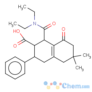 CAS No:27736-80-7 2-Naphthalenecarboxylicacid,1-[(diethylamino)carbonyl]-1,2,3,4,5,6,7,8-octahydro-6,6-dimethyl-8-oxo-3-phenyl-